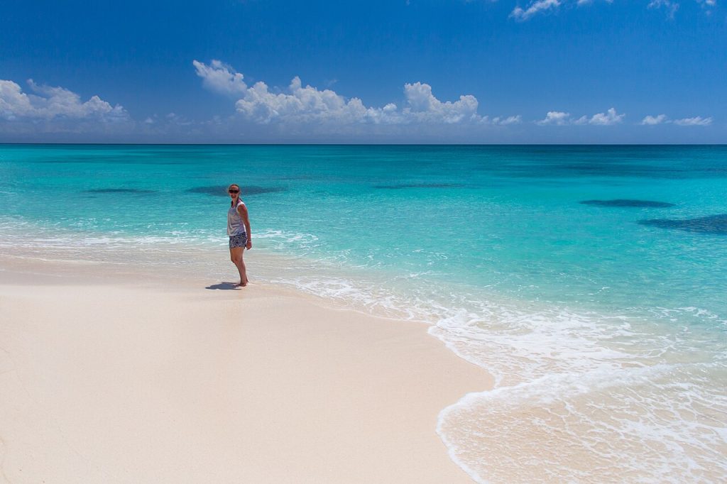 White sand and turquoise shallows on Saona Island